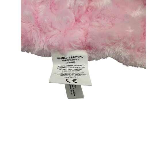 Blankets and Beyond Pink Dog Lovey Swirled Soother Security Blanket‎ Soft Cuddly - Picture 8 of 9